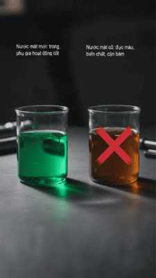 dấu hiệu nước làm mát bị hỏng