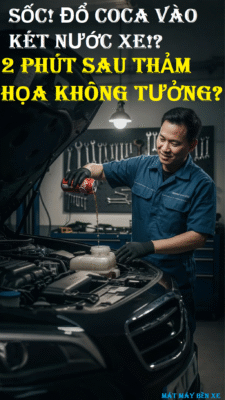 Thử đổ Coca-Cola vào két nước xe – chuyện gì sẽ xảy ra?”
