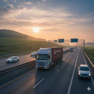 Xe đầu kéo trên đường cao tốc